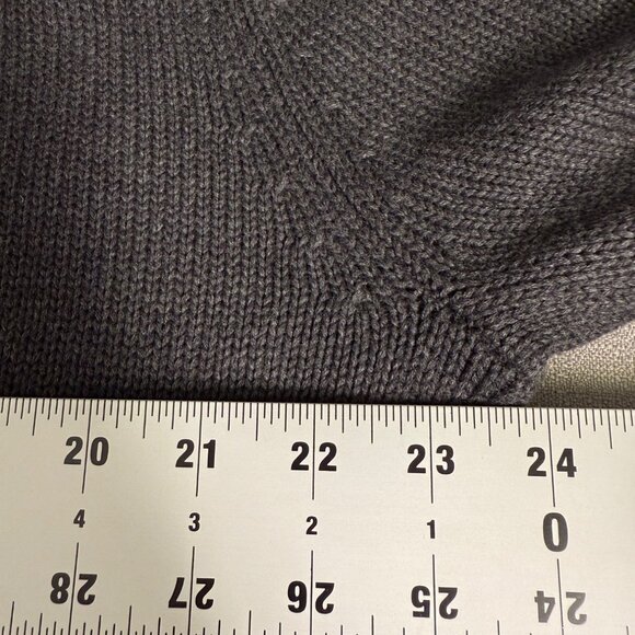 Claiborne Cardigan Sweater Men’s XXL Gray Button Up Academia Fisherman Preppy - Picture 10 of 12